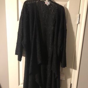 NWT Black Lace LulaRoe Noir Shirley - Size L